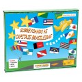 Sobrevoando capitais brasileiras, 06 peças, jogo tabuleiro, raciocínio, brinquedo educativo 7+